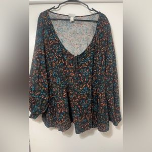 Flower long sleeve shirt from Torrid, only wore a few times.